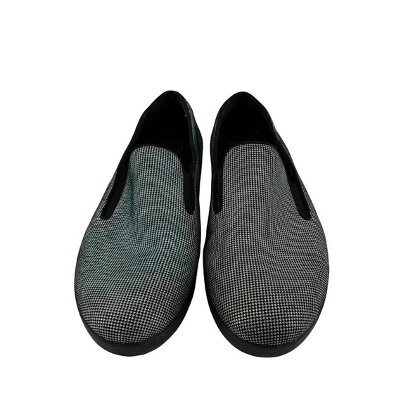 Fitflop Black Superskate Houndstooth Slip-On Loafers Size 7.5 Women’s - Picture 1 of 9